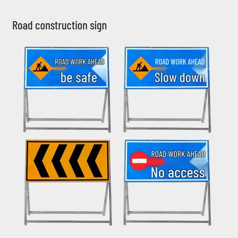 Folding Reflective Construction Safety Sign