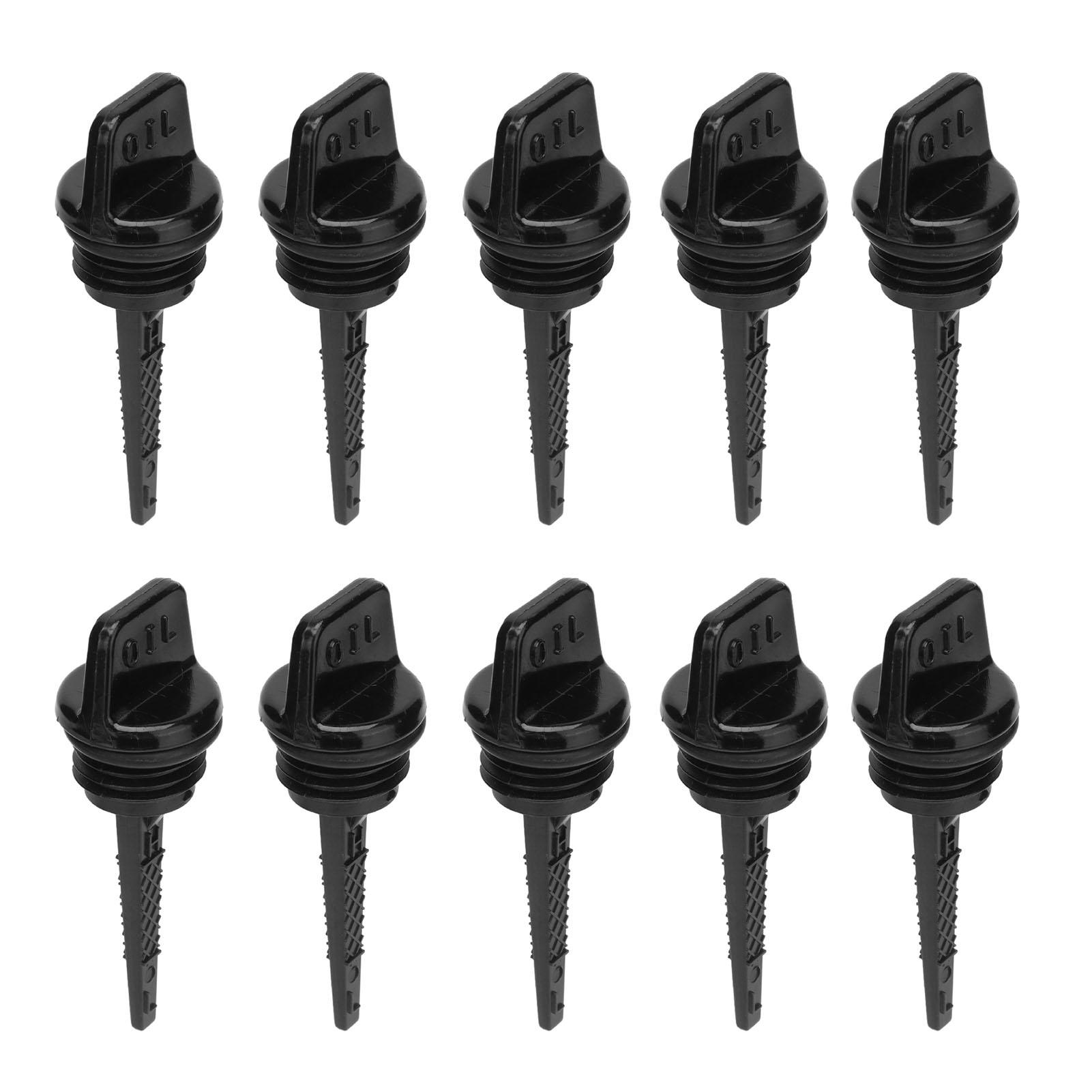 

10Pcs Caps Oil Filler Dipstick ABS Oil Dipsticks for 154F Gasoline Engines Generators
