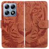 For Xiaomi 14T Case Tiger Imprint Leather Wallet Phone Cover