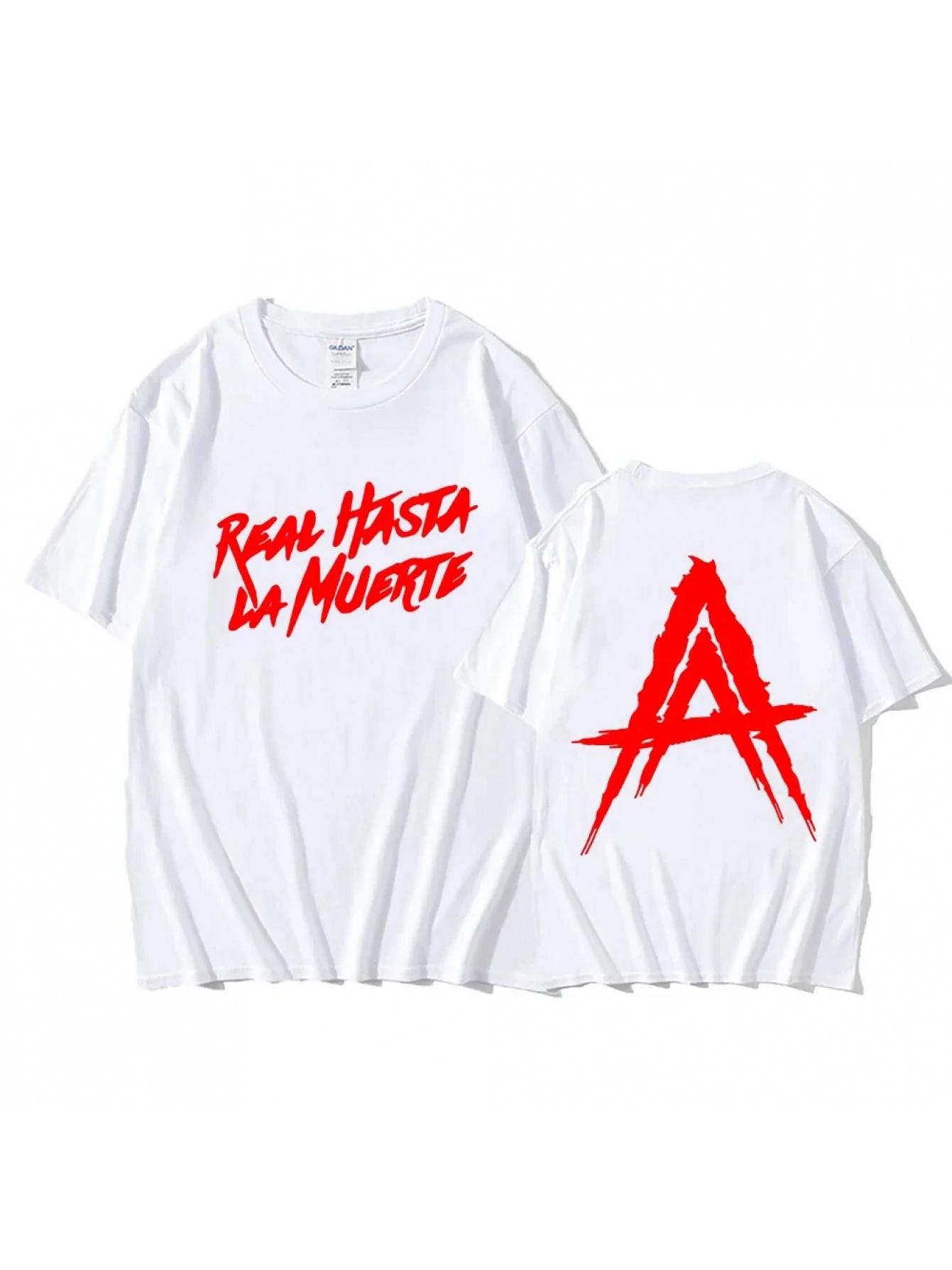 

Anuel AA Real Hasta la Muerte T-Shirt Men & Women - Spanish Logo & English Translation XXXL