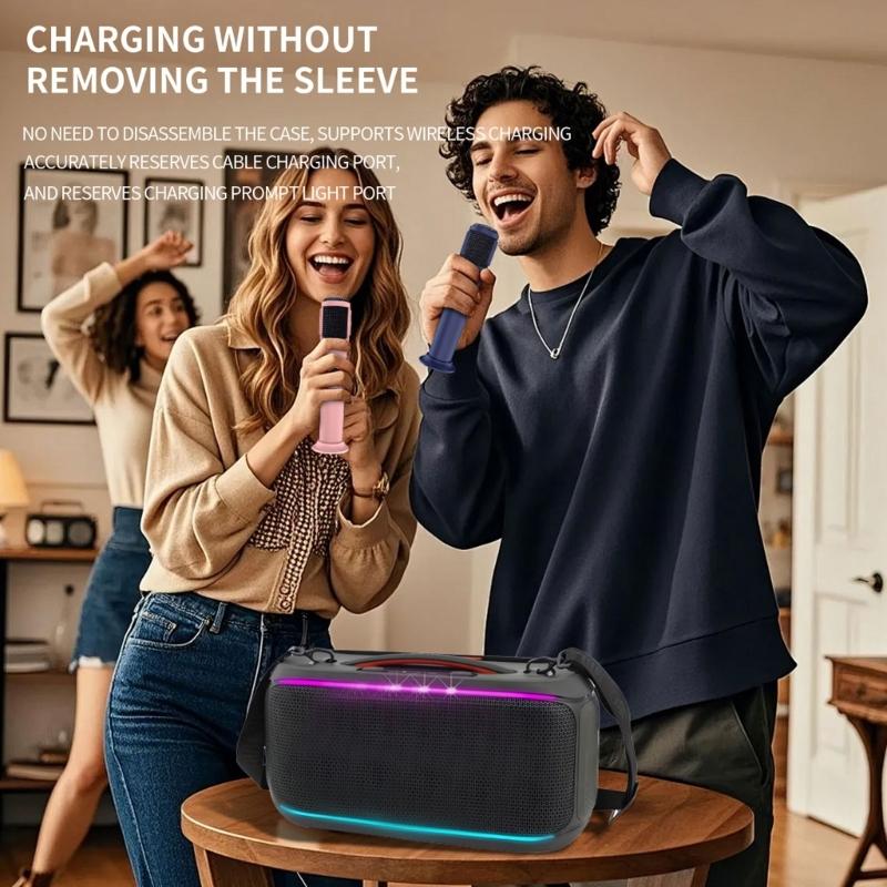 Soft Silicone Case For Handheld Wireless Mic Cover Shell Prevents Scratches Harm Ideal For Travel And Music meetings