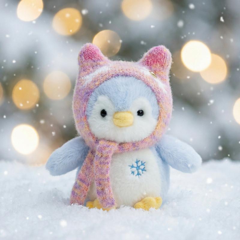 

Penguin Plush Toy Soft Fabric Stuffed Animal Kids Gift For All Ages 23cm синий