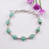 Turquoise 925 Sterling Silver Bracelet: Handmade Oval Gemstone Jewelry