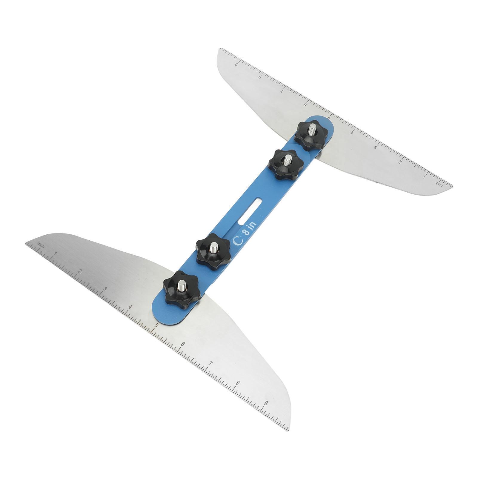 

Набор шаблонов для ступеней лестницы Многофункциональный инструмент для измерения лестницы из алюминиевого сплава для подступенков перегородки