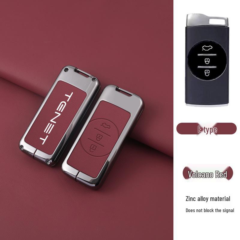 

Tenet Tianneng Car Key Case: Metal Protective Shell for Tenet T7/T8/T9 with Anti-lost T4 Buckle.
