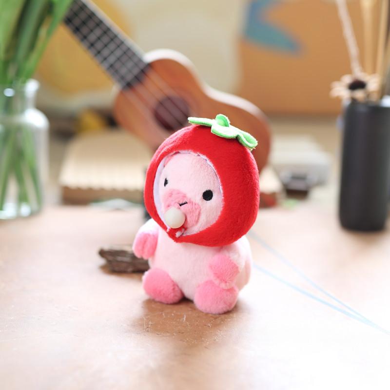 Roztomilé Roztomilé Bubliny a Bublinky, Kapybara Malý Prívesok, Plyšová Hračka, Taška Kapybara, Závesná Ozdoba Kľúčenka
