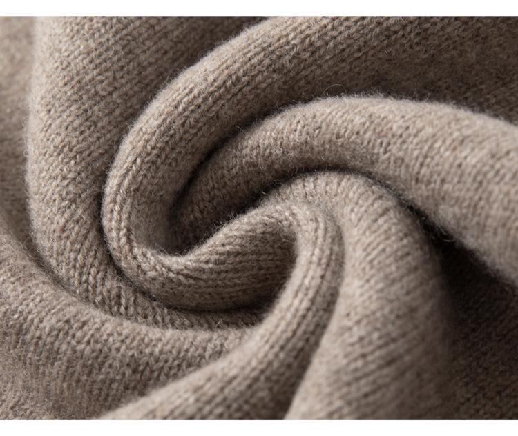 Autumn Street Style: Versatile Japanese Wool Knit Long Sleeve Top