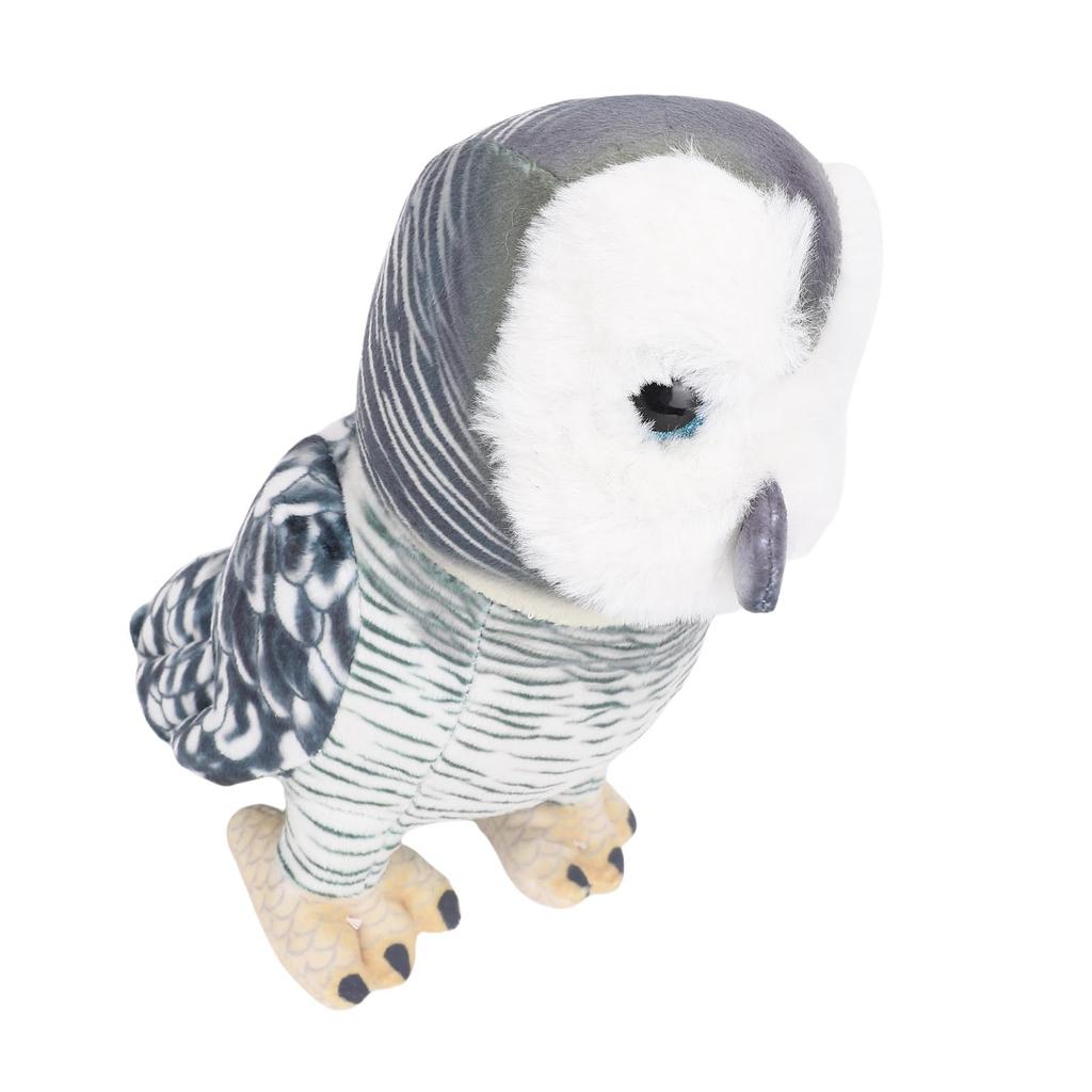 9,84 palce Plyšová vycpaná sova Roztomilá Realistická Dekorativní Měkká Plyšová Hračka Sova pro Dekoraci Dětského Pokoje