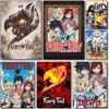 1pc Anime Fairy Tail Poster Sticker Print Waterproof Wall Art For Living Room Bedroom Home Decor