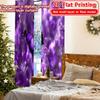 2D FLAT PRINTING 2pcs Curtains (Without Rod) Butterflies in Purple Glow Valentine is day Festival Chic Print Curtains Machine