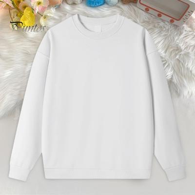Herbst Winter Unisex Sweatshirt Rundhals Einfarbig Elastisch Lange Ärmel Locker Thermo Unterteil Oberteil Alltagskleidung Sport Street Party Kleidung