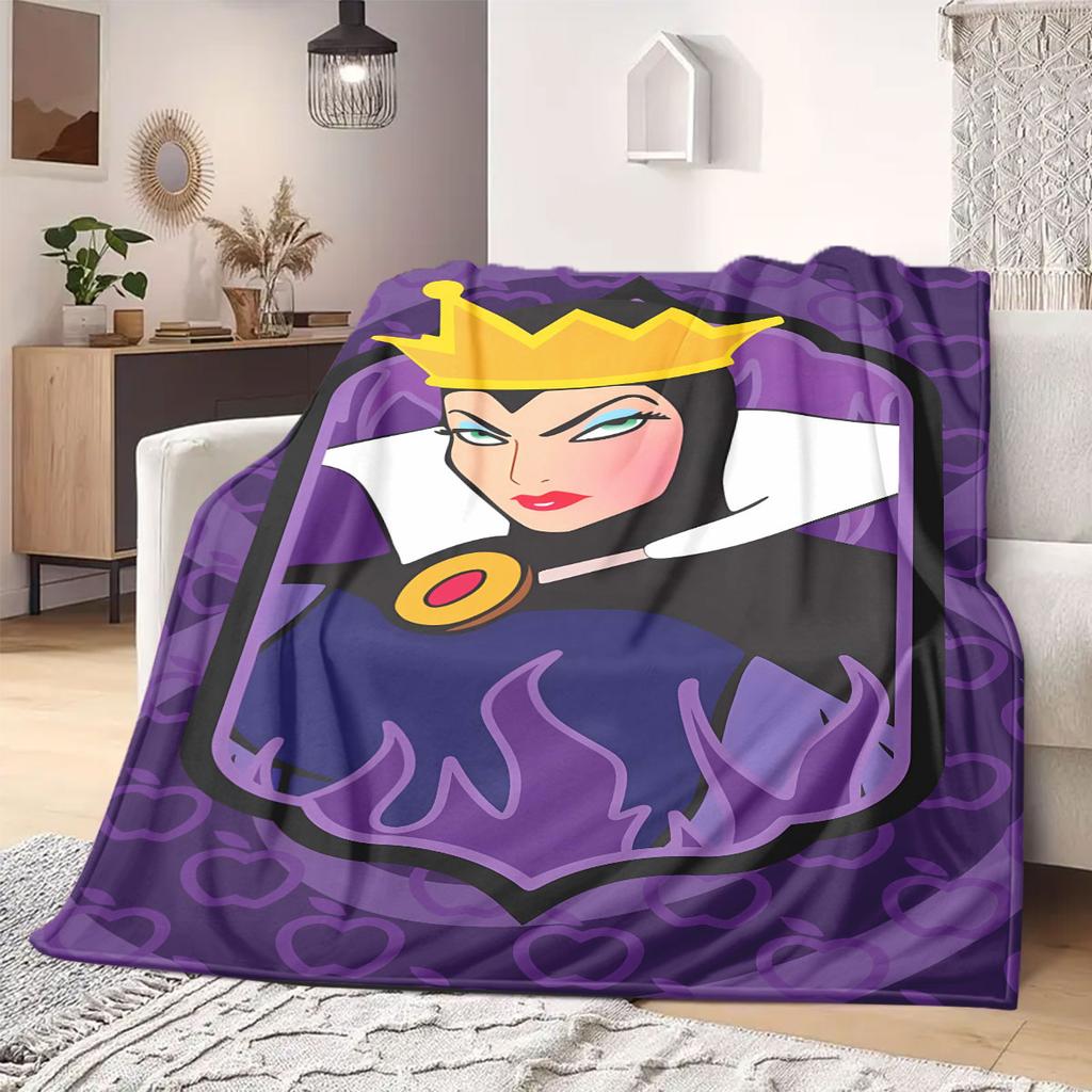princess Print Flannel Blanket Cartoon Style for Travel Picnics Bedrooms Sofas Beds Chairs Home Decor Unique Gift New