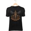 Dark Ritual Figure T-Shirt – Ceremonial Robes, Massive Black Wing