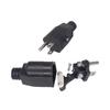 American Detachable Plug American 15A Ac Electrical Power Male Plug Adaptor Adapter Wire Rewireable Extension Cord Connector