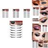 West Month Self Adhesive European American Eyeliner Stickers Six Pairs For Party Glam