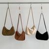Autumn and winter suede bag fashion versatile retro shoulder messenger bag design sense niche small square bag women