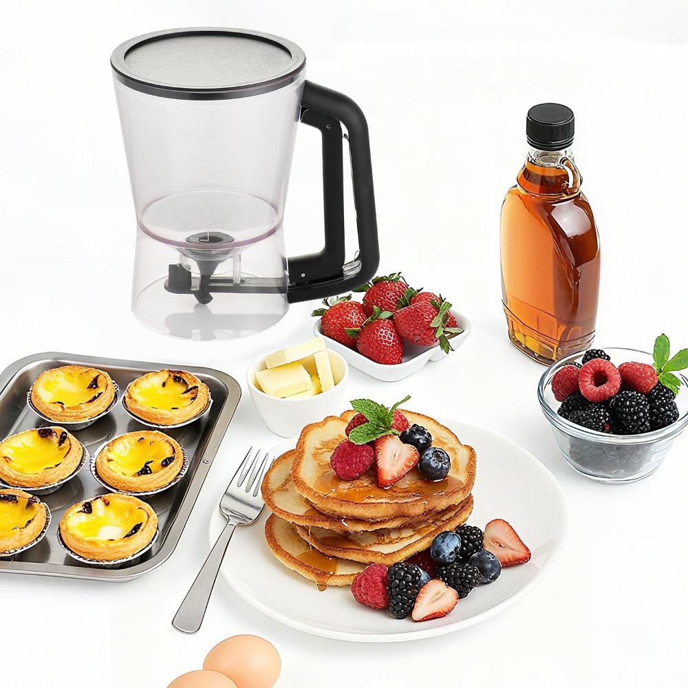 Handheld Pancake Batter Dispenser Drip-stopping Valve Cupcake Batter Dispenser Waffle