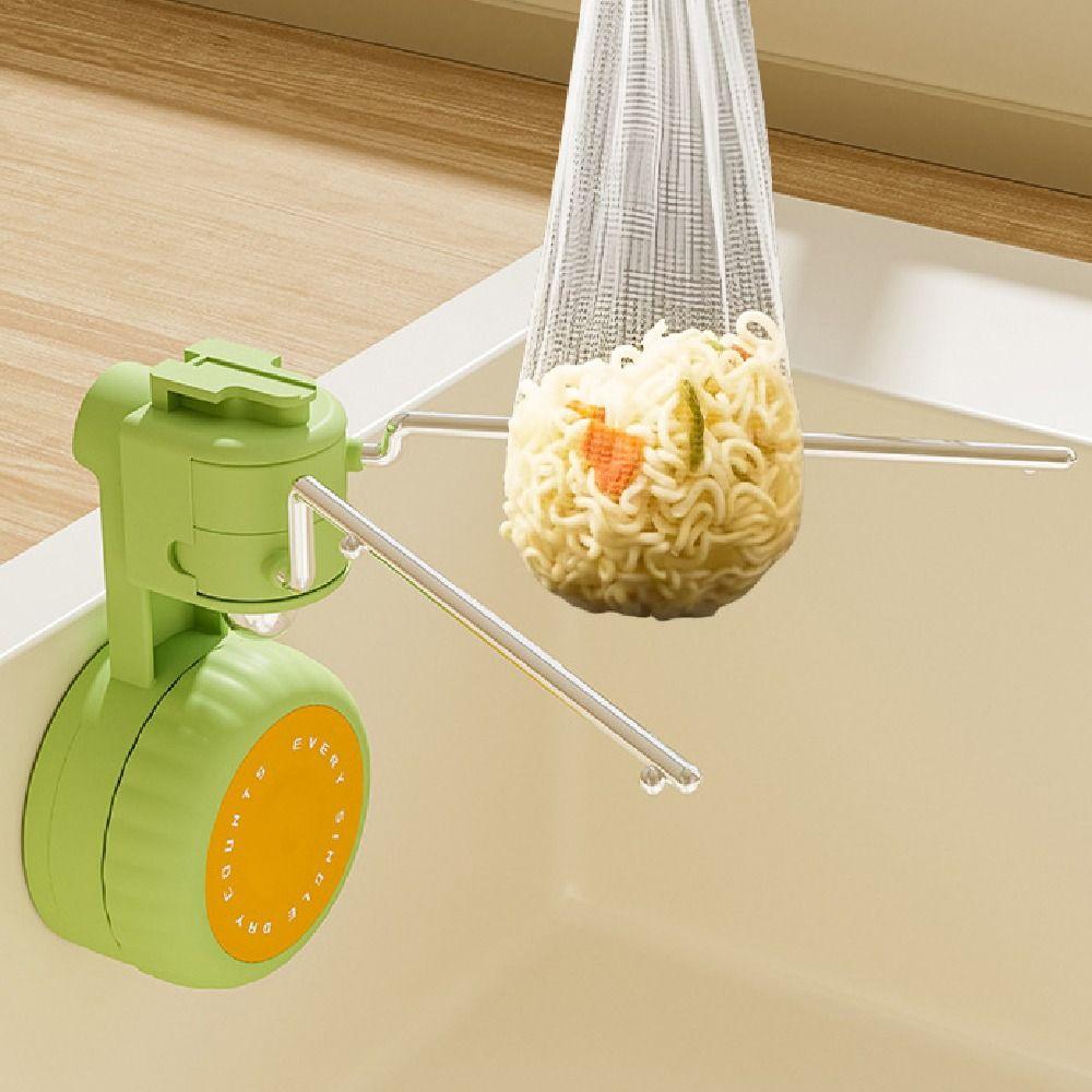 Suction Cup Waste Hanging Net Bracket Rotatable Kitchen Garbage Filter Kitchen