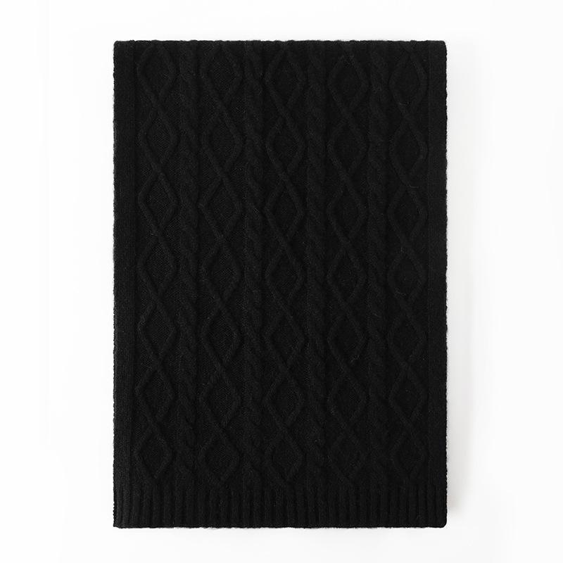 Cashmere scarf men's winter cold-proof woven woven wool scarf women's versatile fashion warm scarf