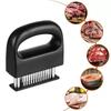 1-3pcs 48-Pin Meat Tenderizer Stainless Steel Needles Steak Softener Pounder Kitchen Bbq Beef Floss Needles Cooking Hammer Tools
