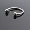 Men Stainless Steel Open Cuff Ring Segment Ring Body Piercing Jewelry Round Rings(Size:25mm,28mm, 30mm, 32mm,35mm, 40mm)