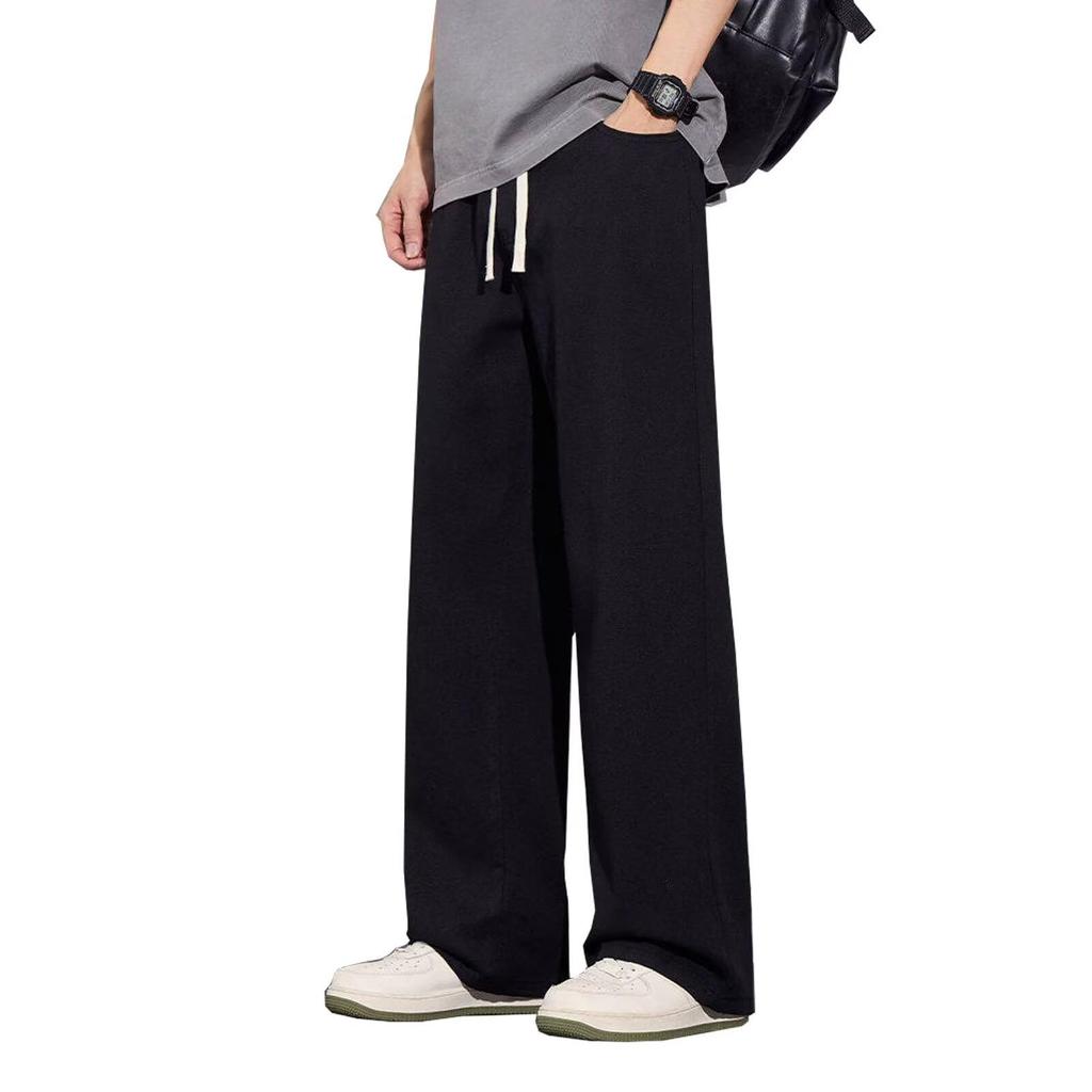 Augneay Straight Retro Elastic Adjustable Fit Men's Jeans, Style, Waist, Drawstring, All-Season