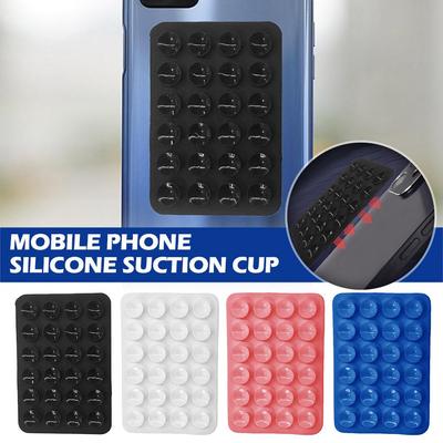 Double Side Silicone Suction Pad For Mobile Phone Fixture Suction Cup Backed Adhesive Silicone Rubber Sucker Pad For Fixed Pad