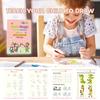 4 Books Pen Magic Writing Book Calligraphy Notebook Montessori Kids Reusable Educational Calligraphic Letter Practice Toy