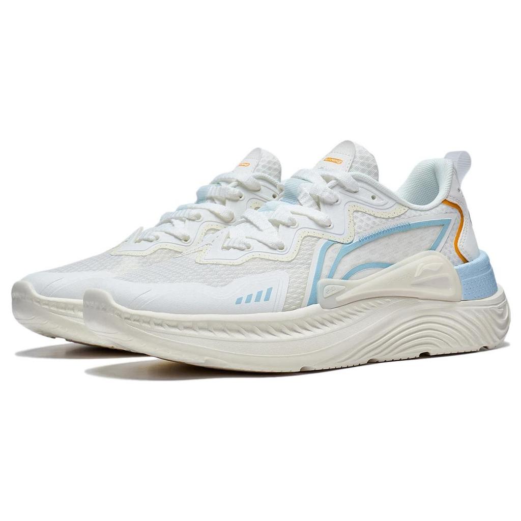 Li Ning Cyan Journey Textile, Synthetic Leather Slip Resistant Abrasion Resistant Low top Sports Casual Shoes Men's AGLT057-1
