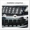 JIDIXIAN Racing Grills for Jeep Grand Cherokee 2014 2015 2016 Front Insert Honeycomb Grille Mesh Decoration Cover Accessories