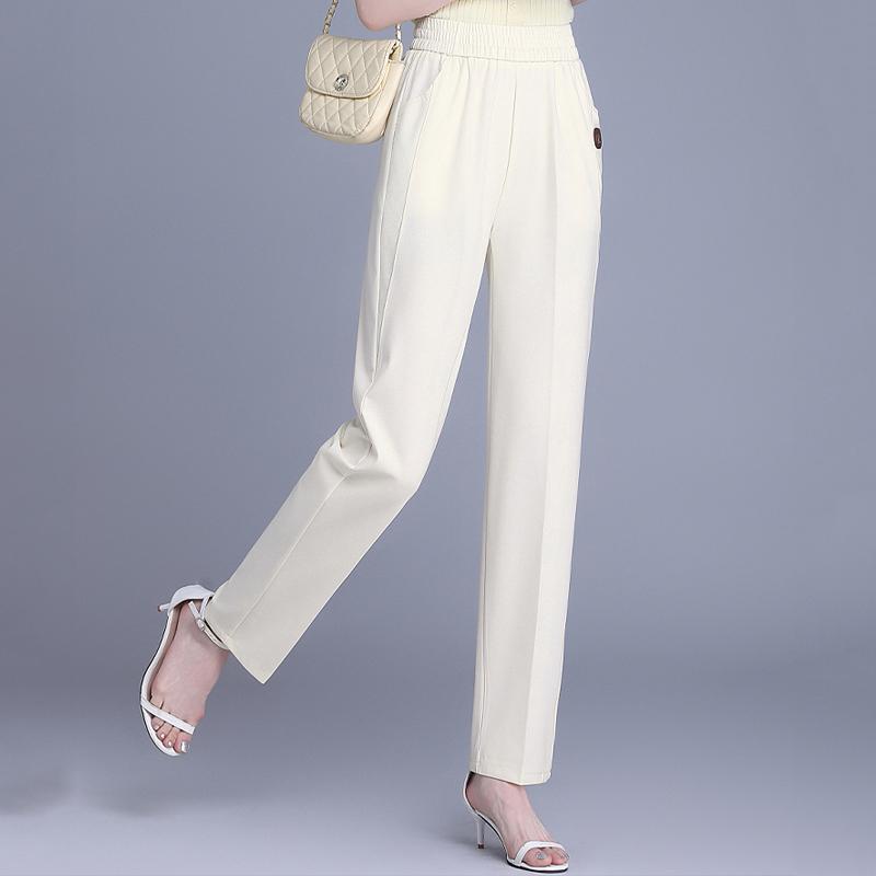 Summer Pants for Women Plus Size Elegant High Waist Long Trousers