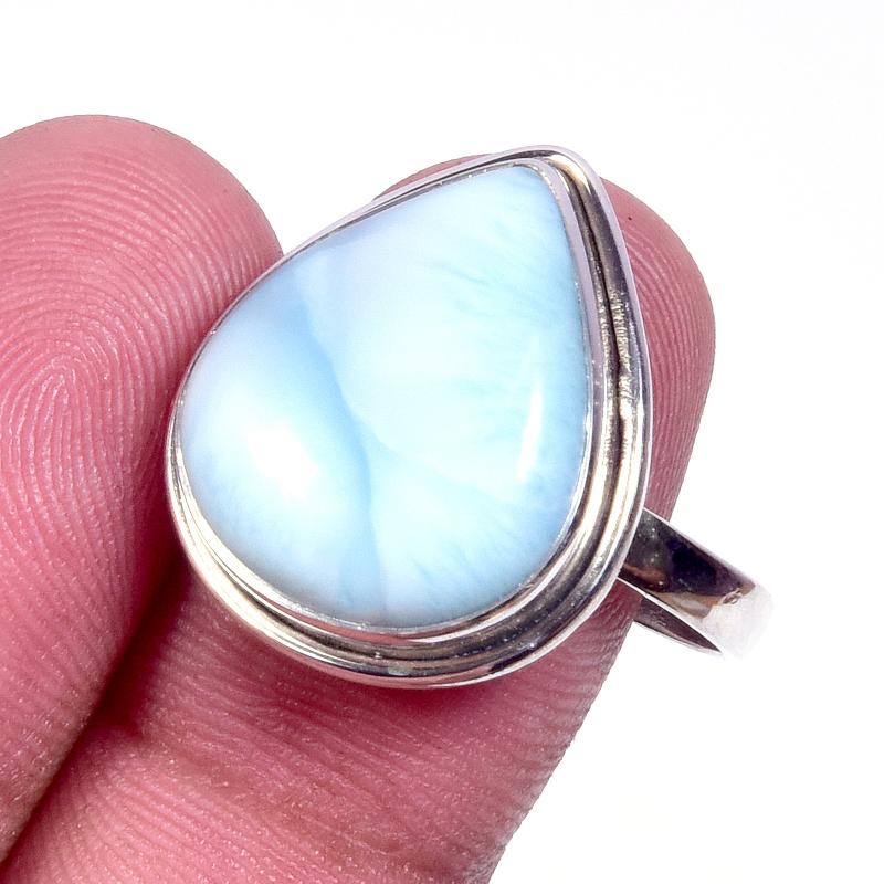 

Кольцо из стерлингового серебра 925 пробы Natural Republic с драгоценным камнем ручной работы, размер 10 R1Y53