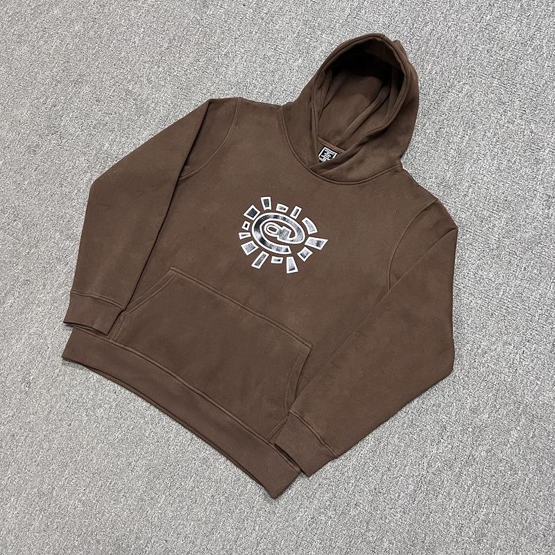 

Alwaydowhatyoushoulddo Trendy American Fleece-Lined Hoodie - ADWYSD Sun Roll Basic Style Medium коричневий