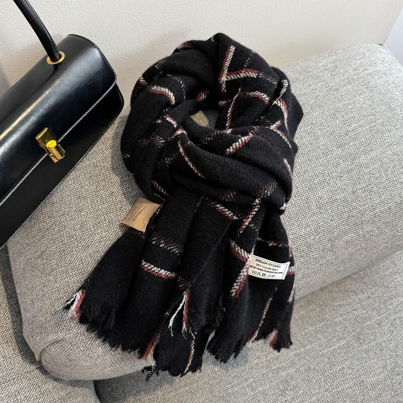 Junbie Women s Graphene Heated Plaid Scarf Shawl