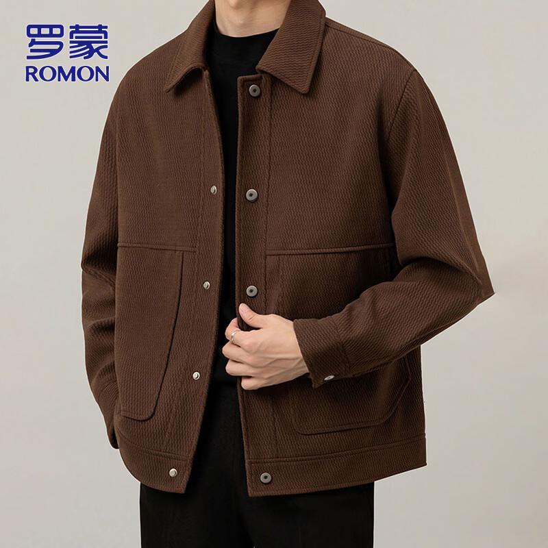 ROMON Men's Autumn/Winter Casual Lapel Jacket