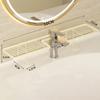 50/60cm Bathroom Counter Shelf Draining Heavy Duty Bathroom Vanity Shelf Anti Slip Hollow Out Sink Storage Rack