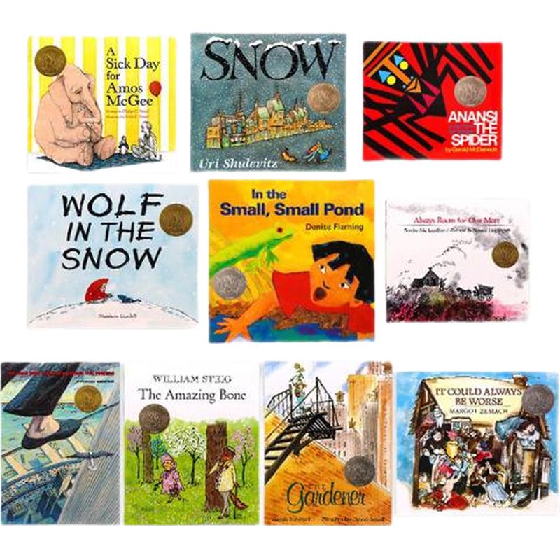 Caldecott Award Winners Picture Book Set (10 Books)