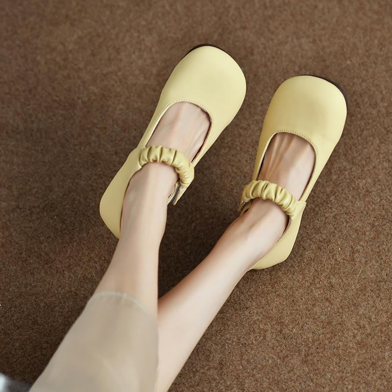Women's 2024 French Retro Flat Single Shoes - Soft Sole, Evening & Casual Wear, Perfect with Skirts