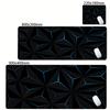 Tech 3D Geometry Mouse Pad Digital Polygon Mousepad Extended Desk Mat Thick Rubber Base Waterproof Cloth E Sports Mouse Mat