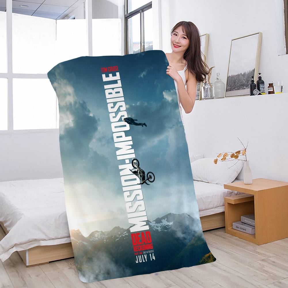Pop Movie Mission Impossible Microfiber Beach Towel Absorbent Quick dry Soft Yoga Swimming Resort Mountain Climbing Towel