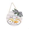 Spring Wooden Hanging Sign Wood Door Hanger Rustic Welcome Porch Decor for Cafe Window