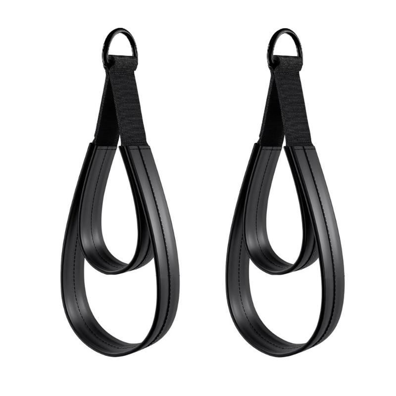 

1 Pair Pilates Double Looped Straps Comfortable D-Rings Straps Yoga Straps Workout Accessories For Pilates Gym Training чёрный