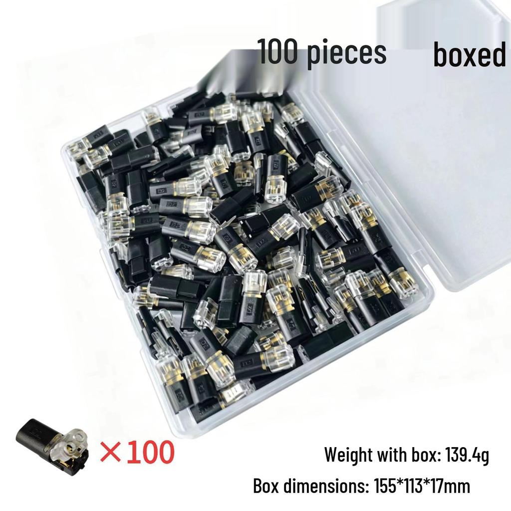 LED Quick Connector | Strip-Free & Solder-Free Double Wire Plug - Pull-Out Type D2 T1