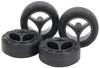 Tamiya Mini 4WD Upgrade Parts 543 Super Super Hard Narrow Tires Carbon Reinforced Wheels 15543 No. GP.543 X/XX (24mm) & (3-Spoke) (Mini 4WD)