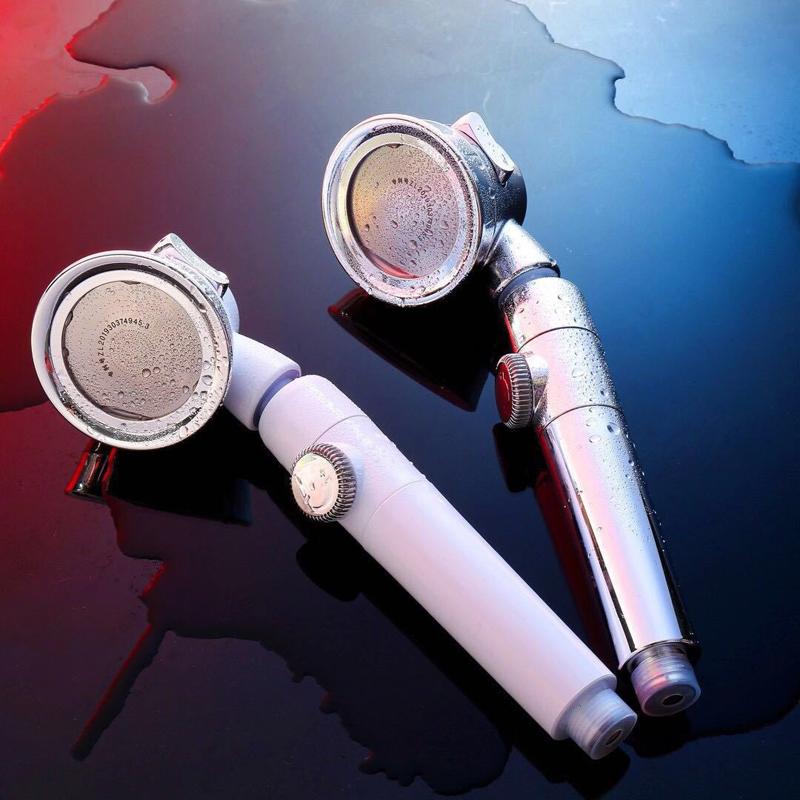 Adustable 3 Modes Shower Head Bathroom Shower Accessories Handheld Water Saving Bath Shower Head High Pressure Shower Head