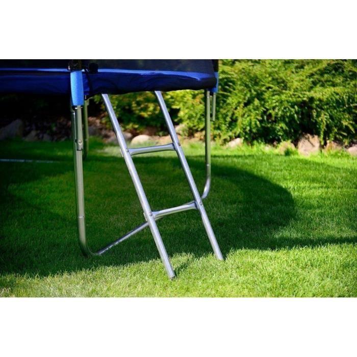 Trampoline - Bleu - 465 Cm - Avec Filet - Échelle - Jusqu'à 150 KG