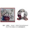 53CM Silk Scarf Woman Floral Painting Square Scarves Wraps Bandana Small Hijab Foulards Tie Headband Neckerchief