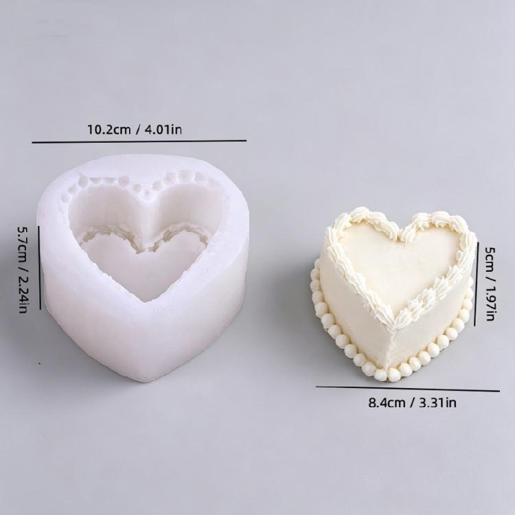 Nontoxic Heat Resistant Silicone Molds In Elegant Heart Shape Suitable For Mousse Cake Dessert And Candy Making