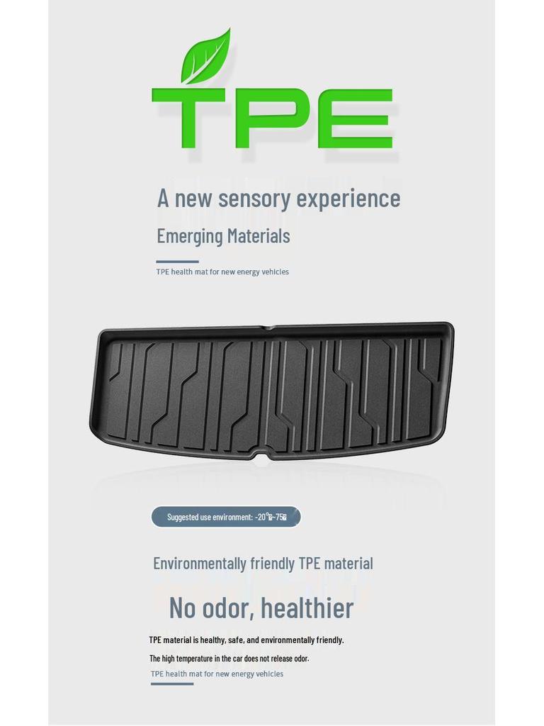 All-Weather, Dirt-Resistant Trunk Mat for 2021 GMC Acadia, Full TPE Tailgate Mat