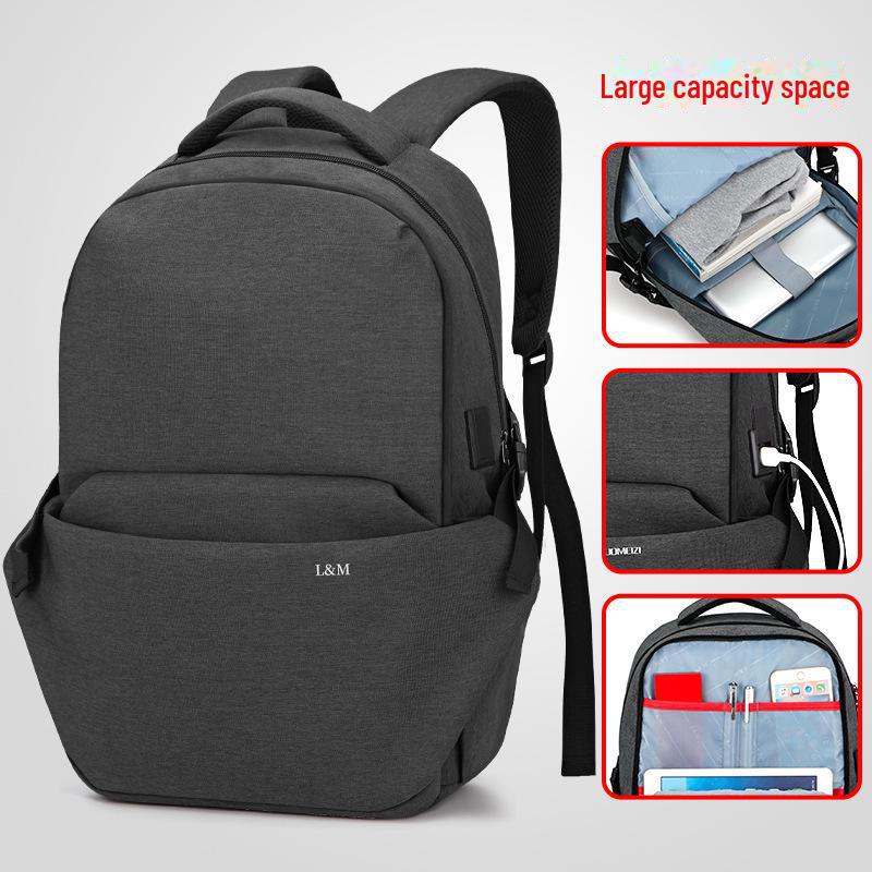 Men's High-Capacity Laptop & Travel Backpack: Versatile Business Design